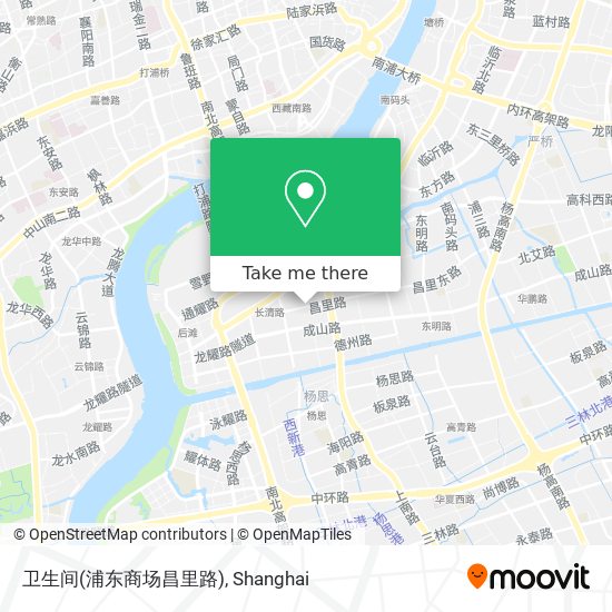 卫生间(浦东商场昌里路) map