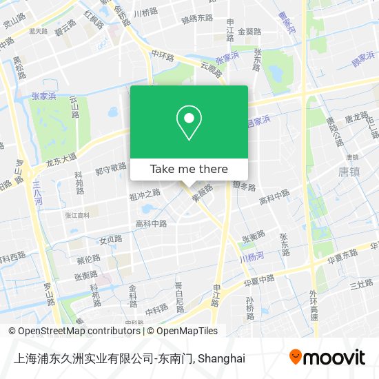 上海浦东久洲实业有限公司-东南门 map