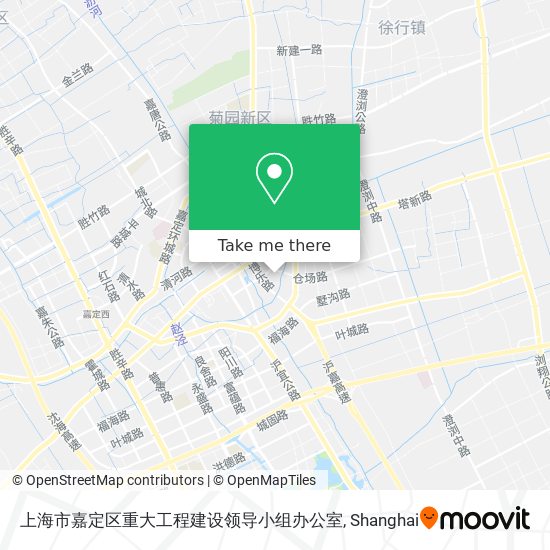 上海市嘉定区重大工程建设领导小组办公室 map