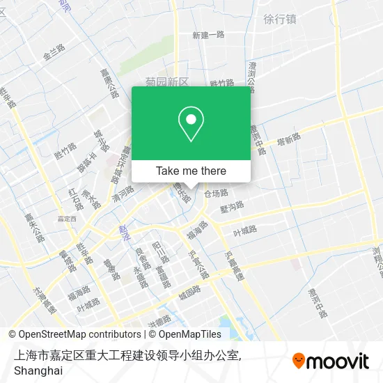 上海市嘉定区重大工程建设领导小组办公室 map