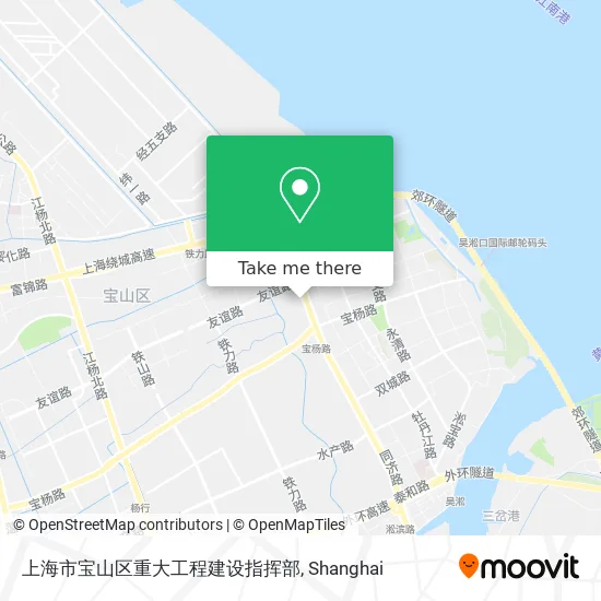 上海市宝山区重大工程建设指挥部 map