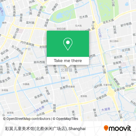 彩翼儿童美术馆(北蔡休闲广场店) map