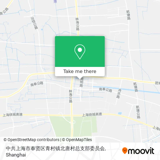 中共上海市奉贤区青村镇北唐村总支部委员会 map