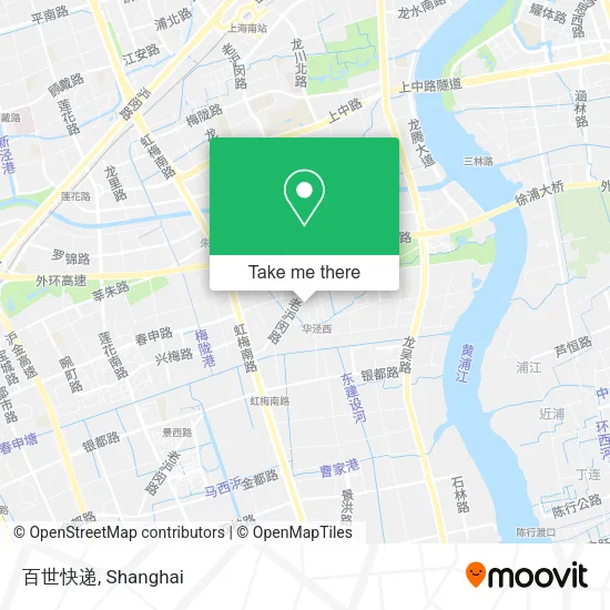 百世快递 map