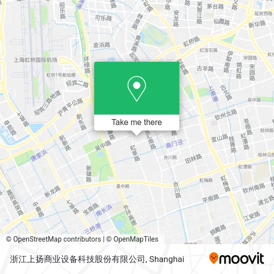 浙江上扬商业设备科技股份有限公司 map