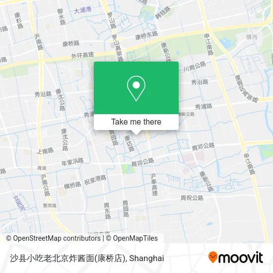 沙县小吃老北京炸酱面(康桥店) map