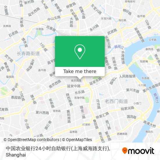 中国农业银行24小时自助银行(上海威海路支行) map