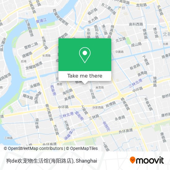 狗de欢宠物生活馆(海阳路店) map