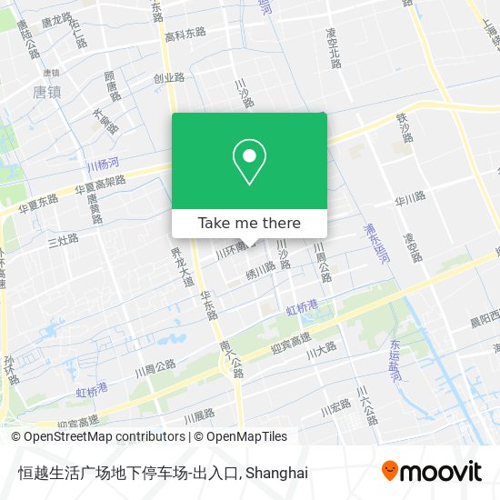 恒越生活广场地下停车场-出入口 map