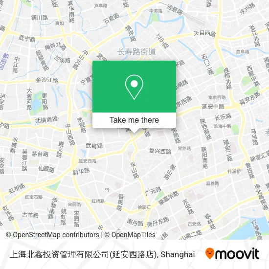上海北鑫投资管理有限公司(延安西路店) map