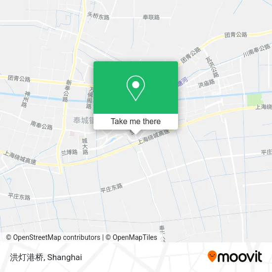 洪灯港桥 map