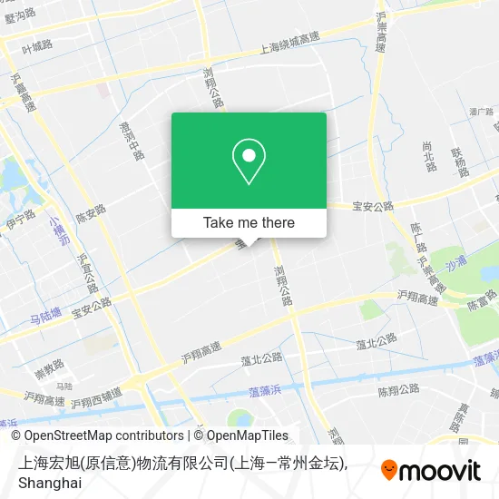 上海宏旭(原信意)物流有限公司(上海—常州金坛) map