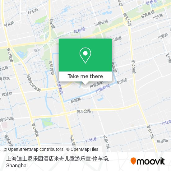 上海迪士尼乐园酒店米奇儿童游乐室-停车场 map