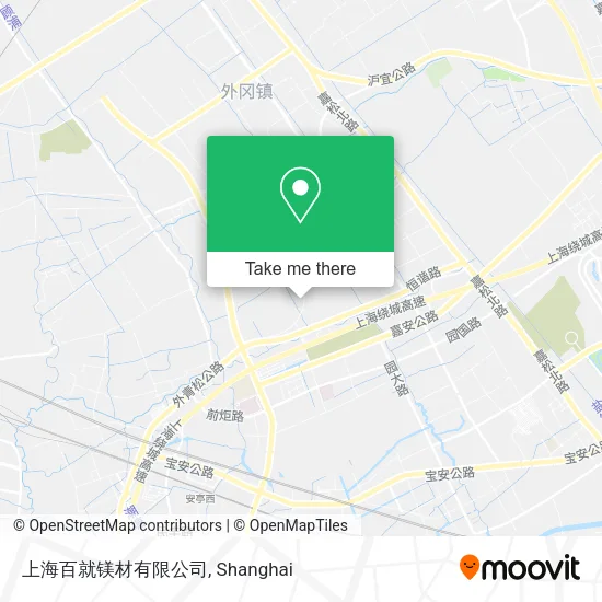上海百就镁材有限公司 map
