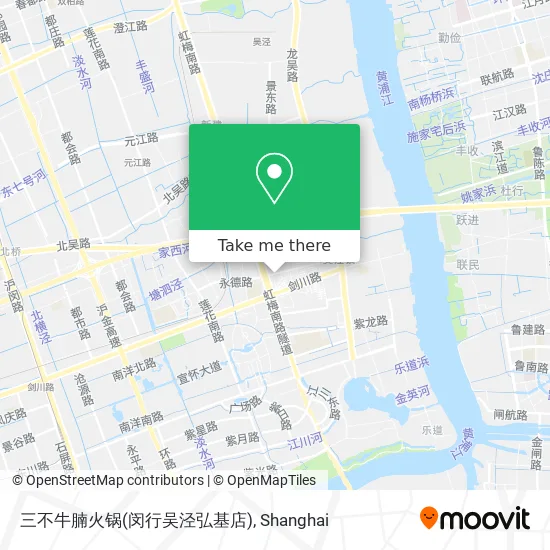 三不牛腩火锅(闵行吴泾弘基店) map
