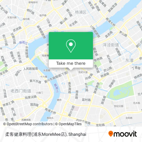 柔客健康料理(浦东MoreMee店) map