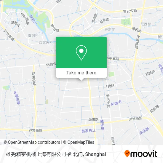 雄尧精密机械上海有限公司-西北门 map
