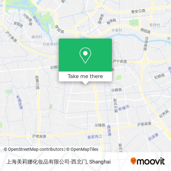 上海美莉娜化妆品有限公司-西北门 map