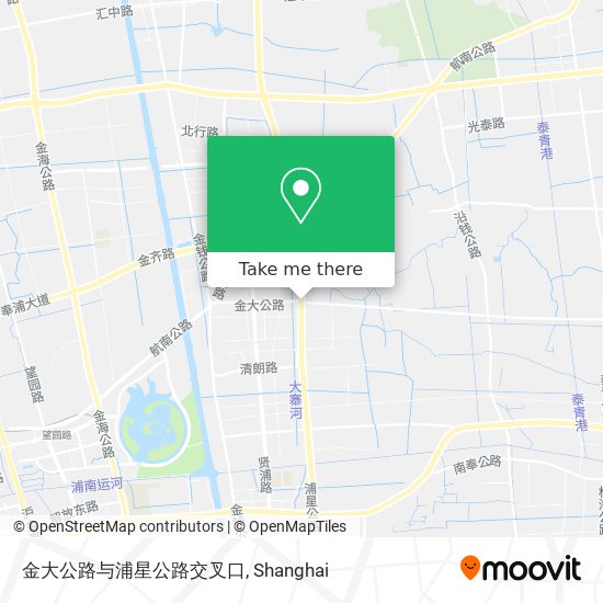 金大公路与浦星公路交叉口 map