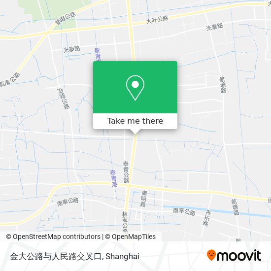 金大公路与人民路交叉口 map