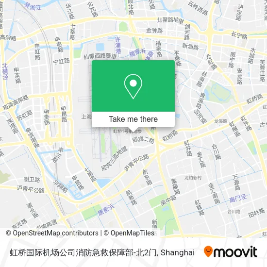 虹桥国际机场公司消防急救保障部-北2门 map