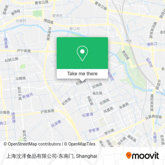 上海汶泽食品有限公司-东南门 map