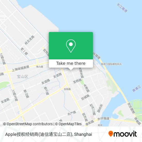 Apple授权经销商(迪信通宝山二店) map