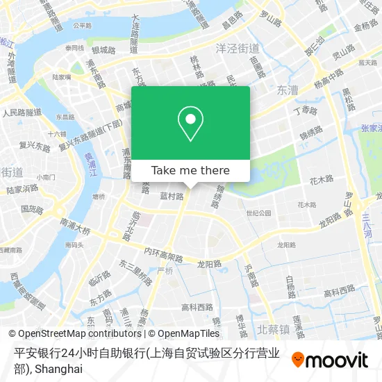 平安银行24小时自助银行(上海自贸试验区分行营业部) map