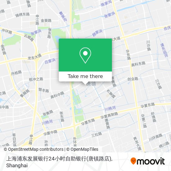 上海浦东发展银行24小时自助银行(唐镇路店) map