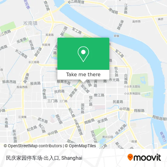 民庆家园停车场-出入口 map