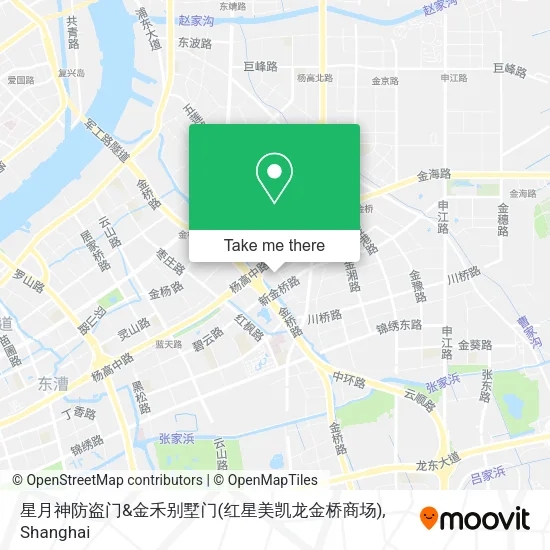 星月神防盗门&金禾别墅门(红星美凯龙金桥商场) map