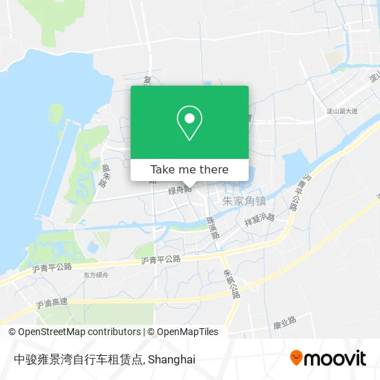 中骏雍景湾自行车租赁点 map