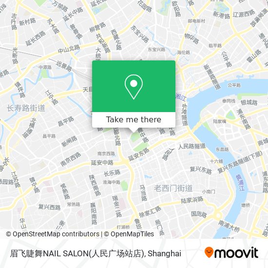 眉飞睫舞NAIL SALON(人民广场站店) map
