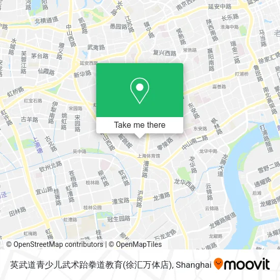 英武道青少儿武术跆拳道教育(徐汇万体店) map