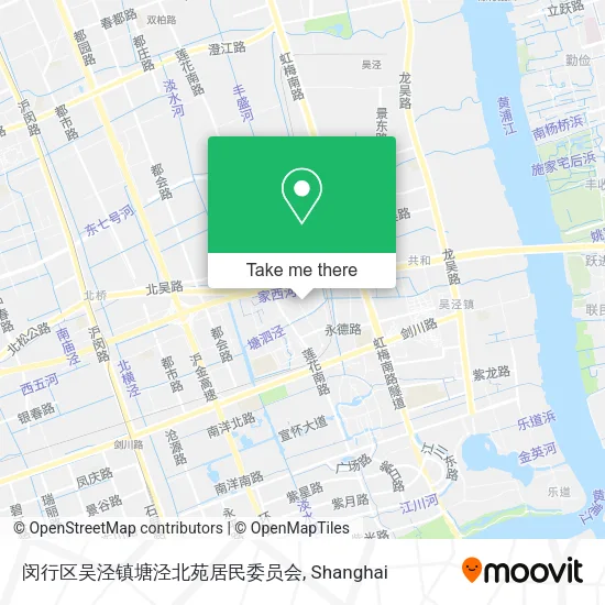 闵行区吴泾镇塘泾北苑居民委员会 map