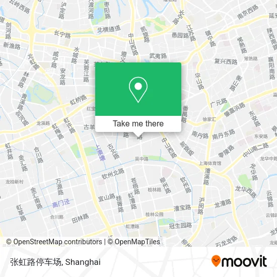 张虹路停车场 map