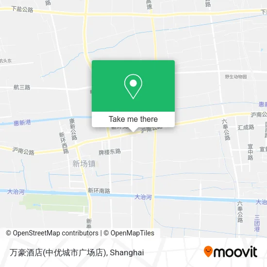 万豪酒店(中优城市广场店) map