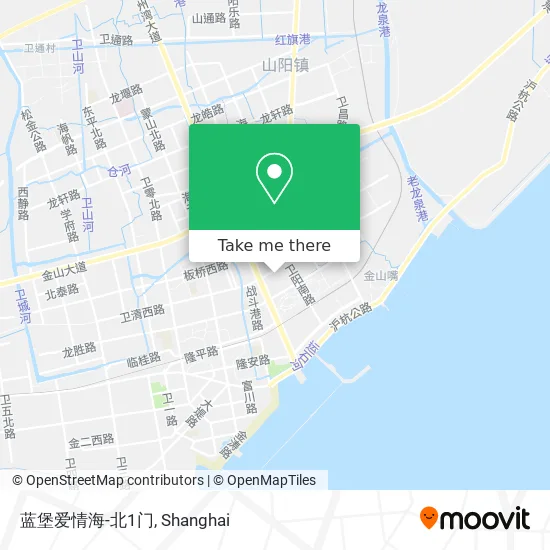 蓝堡爱情海-北1门 map