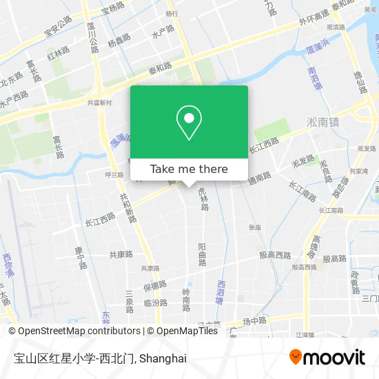 宝山区红星小学-西北门 map