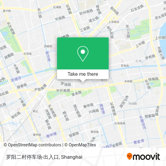 罗阳二村停车场-出入口 map