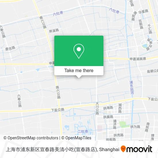 上海市浦东新区宣春路美清小吃(宣春路店) map