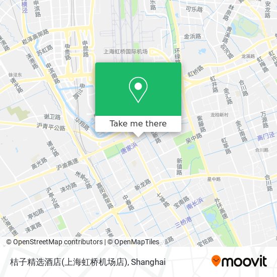 桔子精选酒店(上海虹桥机场店) map