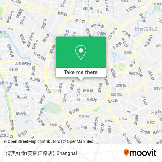 清美鲜食(芙蓉江路店) map