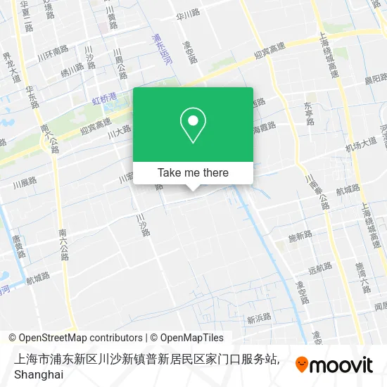 上海市浦东新区川沙新镇普新居民区家门口服务站 map