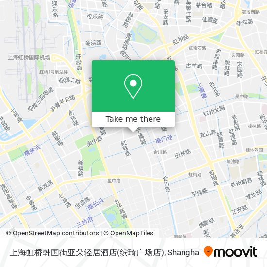 上海虹桥韩国街亚朵轻居酒店(缤琦广场店) map