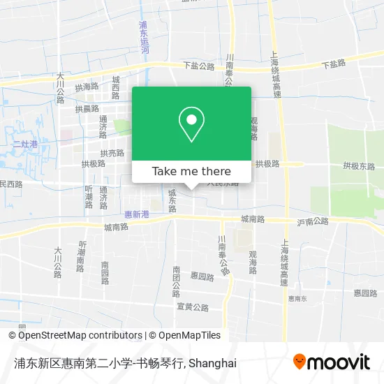 浦东新区惠南第二小学-书畅琴行 map