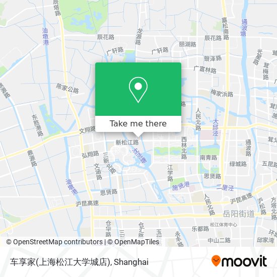 车享家(上海松江大学城店) map