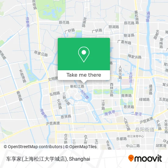 车享家(上海松江大学城店) map