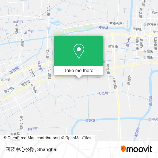 蒋泾中心公路 map