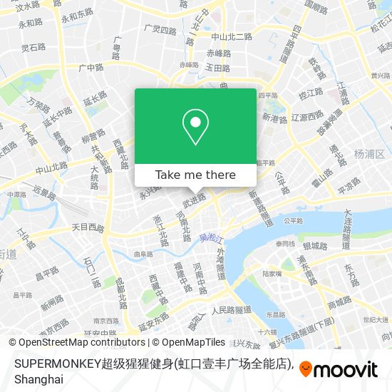 SUPERMONKEY超级猩猩健身(虹口壹丰广场全能店) map